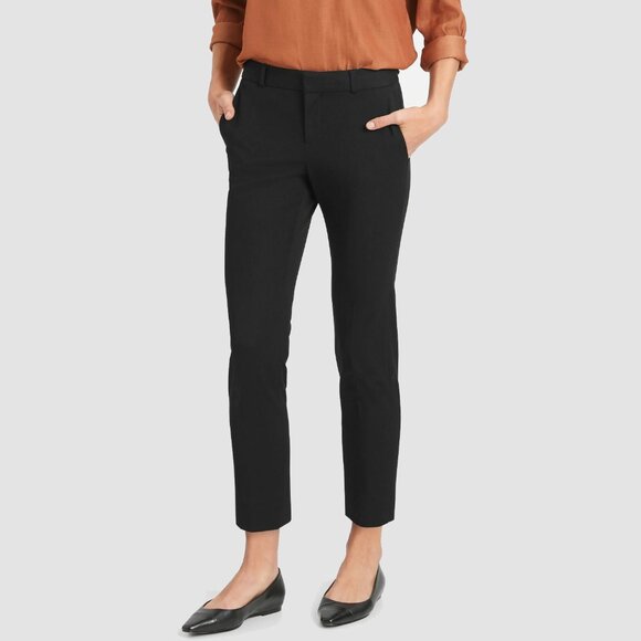 Banana Republic Ryan Black Ankle Dress Pants - Picture 1 of 6